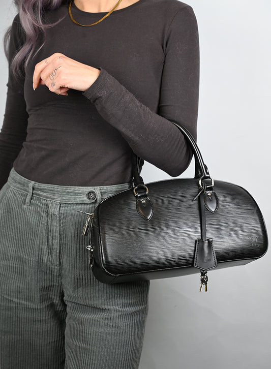 Louis Vuitton Bauletto in pelle Epi nero