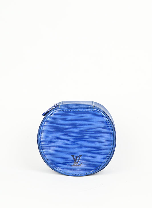 Louis Vuitton Beauty Case in pelle Epi blu
