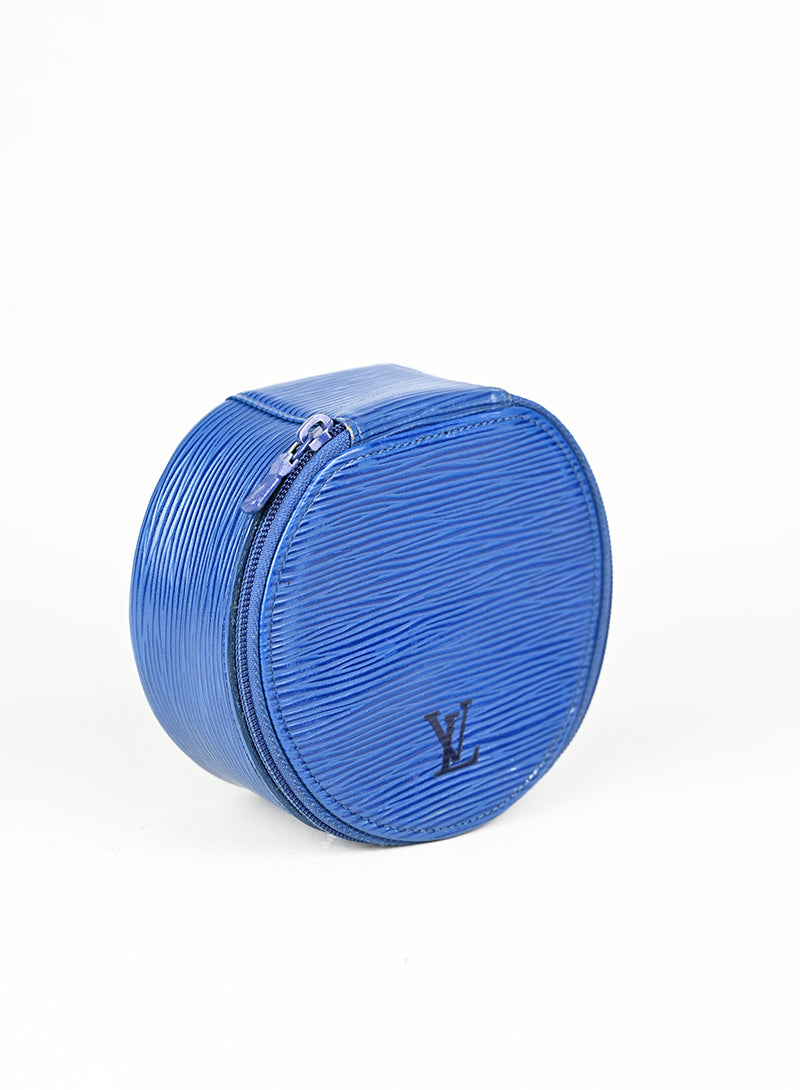 Louis Vuitton Beauty Case in pelle Epi blu