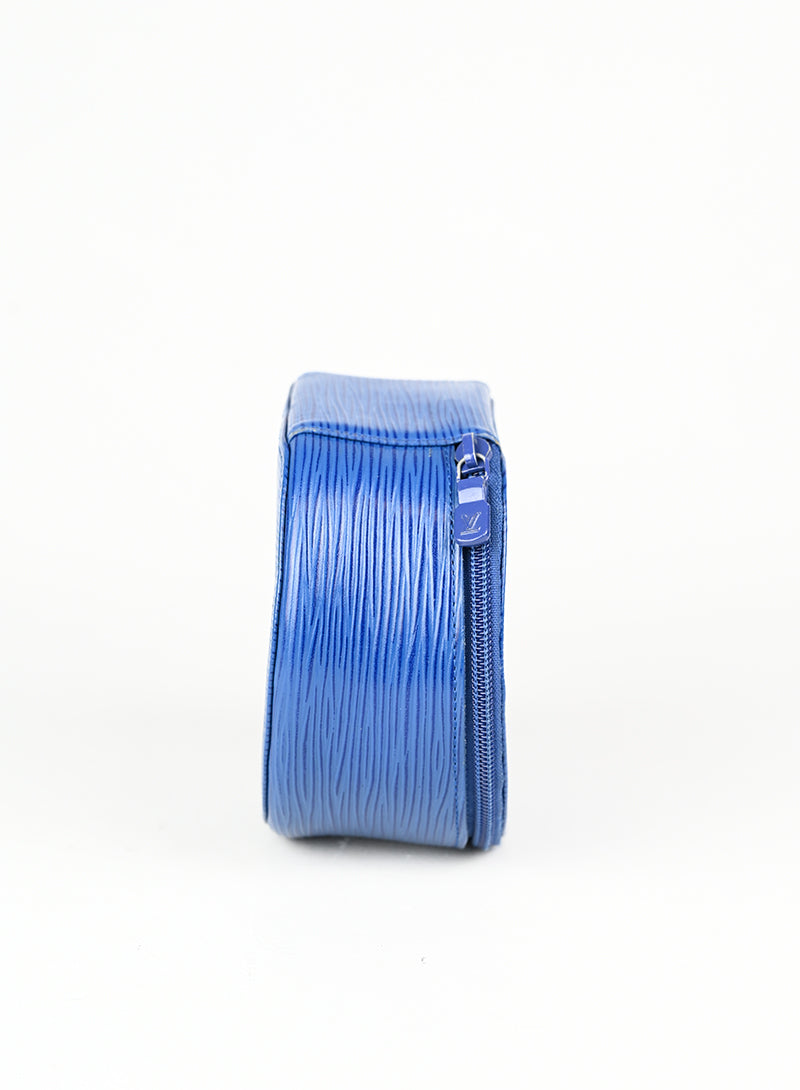 Louis Vuitton Beauty Case in pelle Epi blu