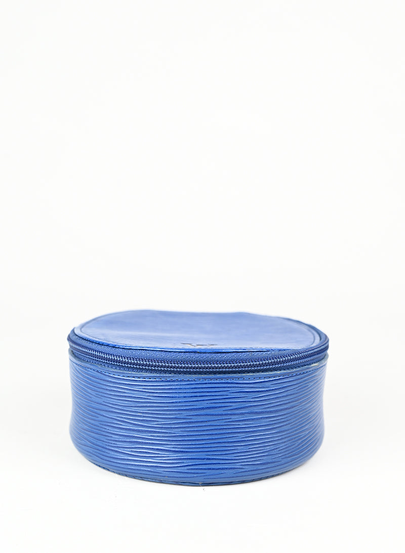 Louis Vuitton Beauty Case in pelle Epi blu