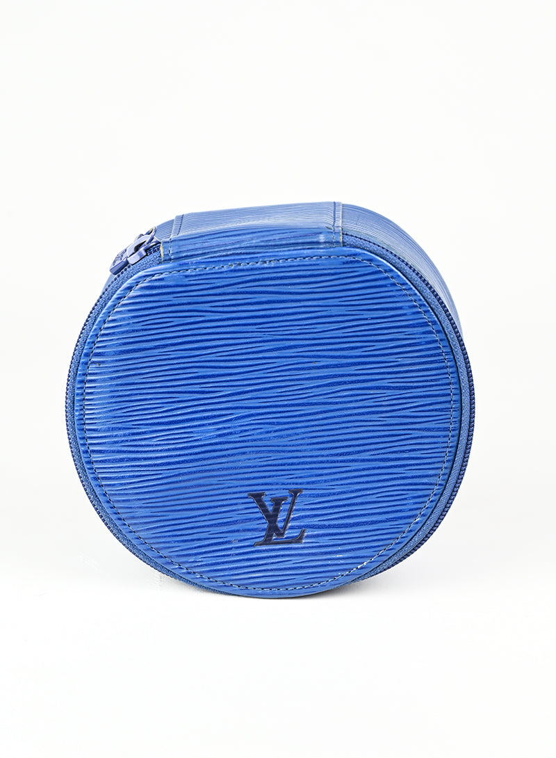 Louis Vuitton Beauty Case in pelle Epi blu