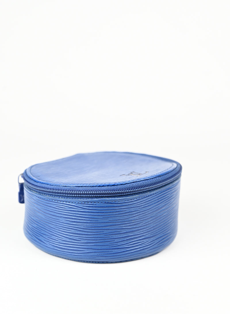 Louis Vuitton Beauty Case in pelle Epi blu