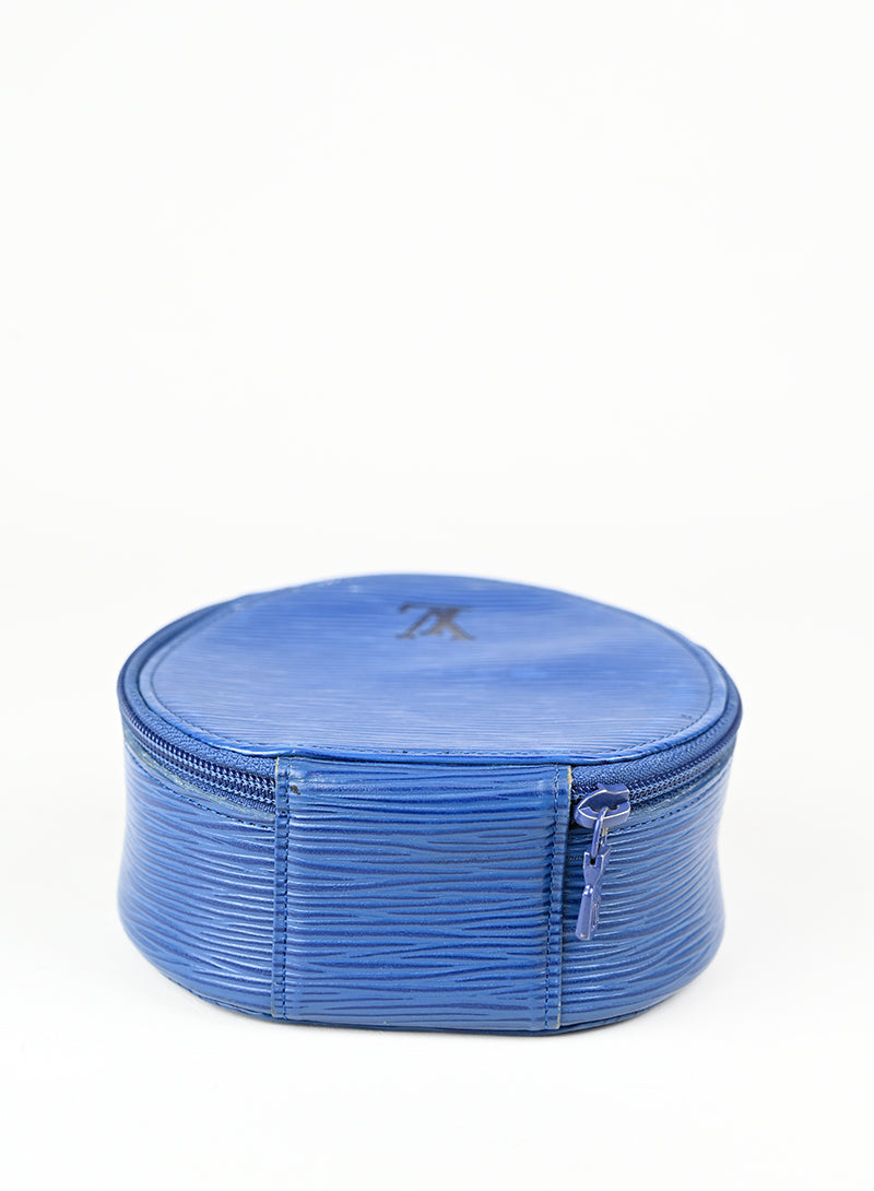 Louis Vuitton Beauty Case in pelle Epi blu