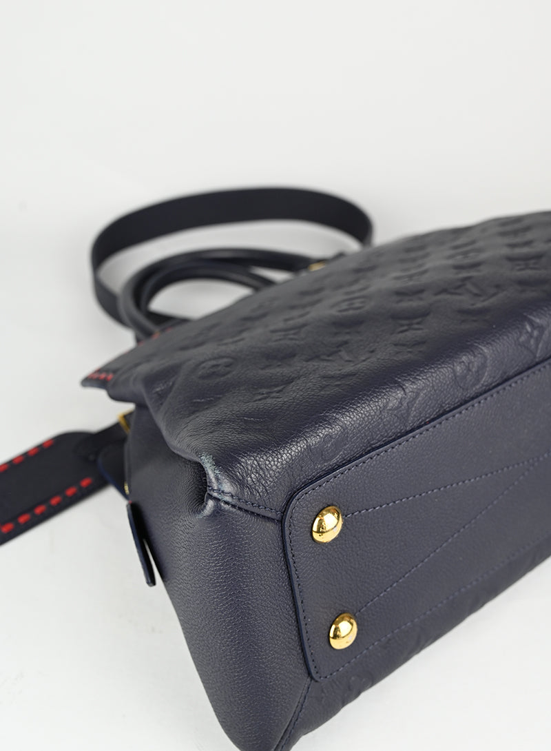 Louis Vuitton Borsa blu Empreinte Vosges