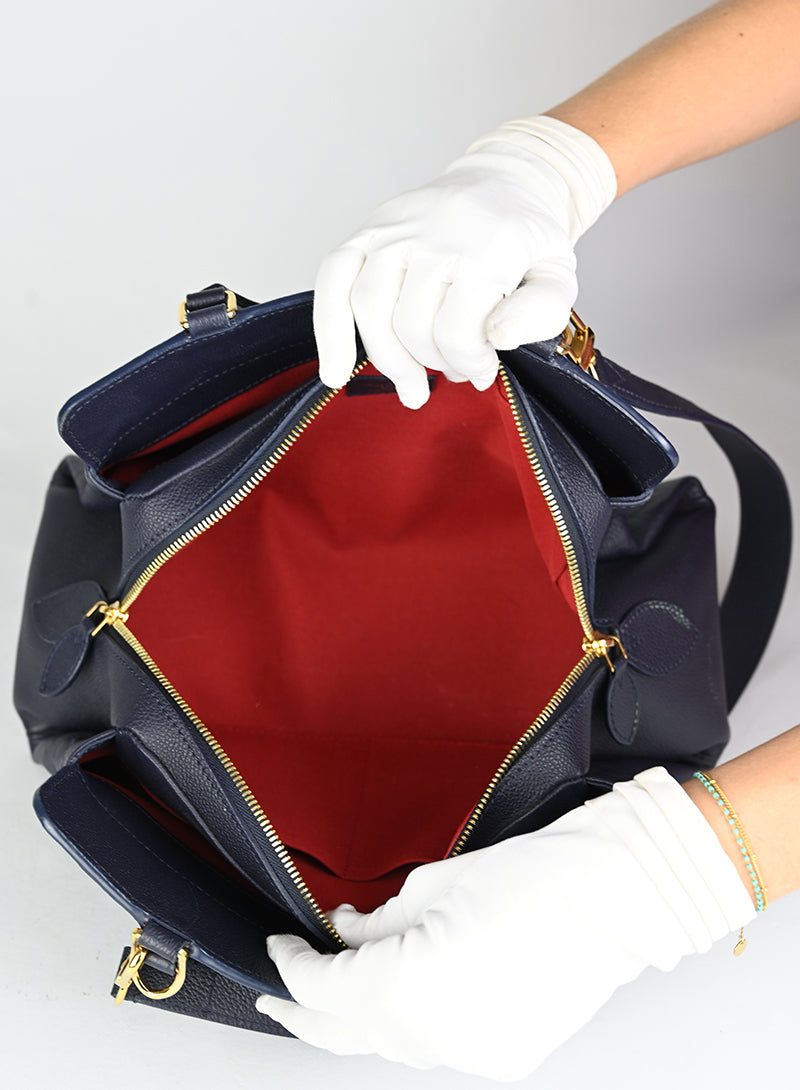 Louis Vuitton Borsa blu Empreinte Vosges