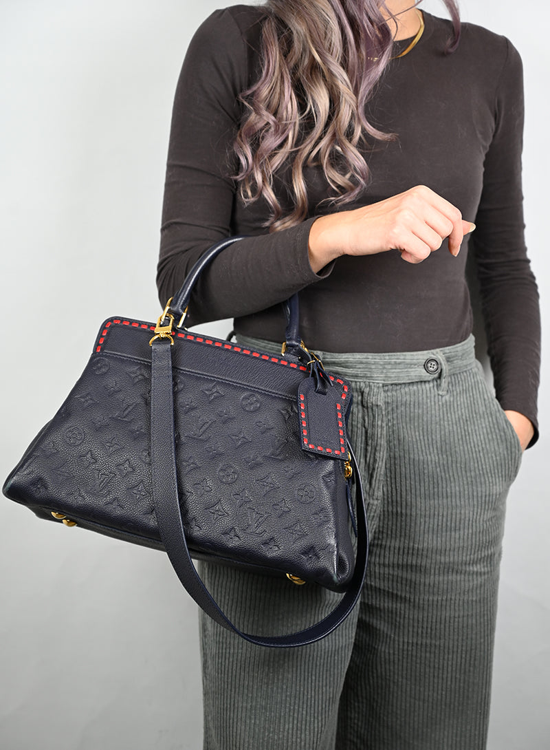 Louis Vuitton Borsa blu Empreinte Vosges