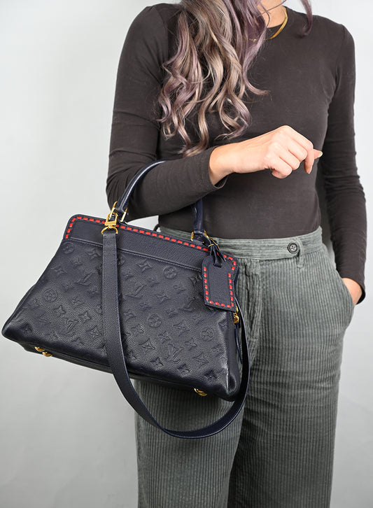 Louis Vuitton Borsa blu Empreinte Vosges