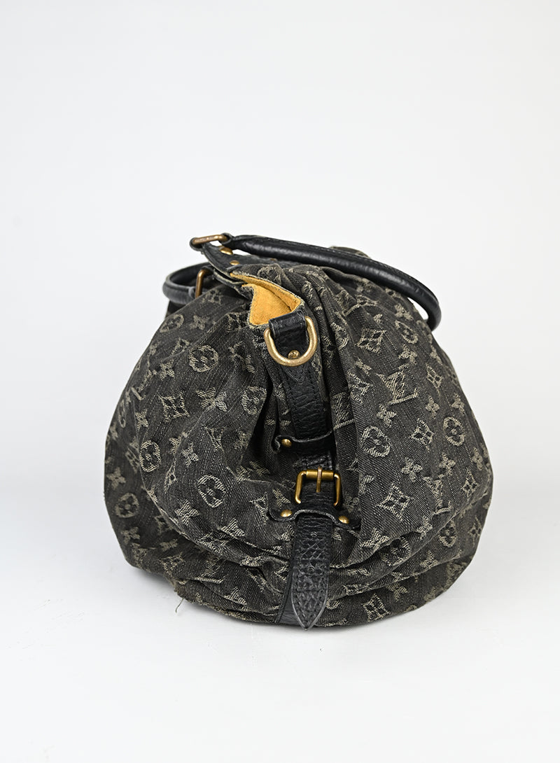 Louis Vuitton Borsa Mahina in denim grigio