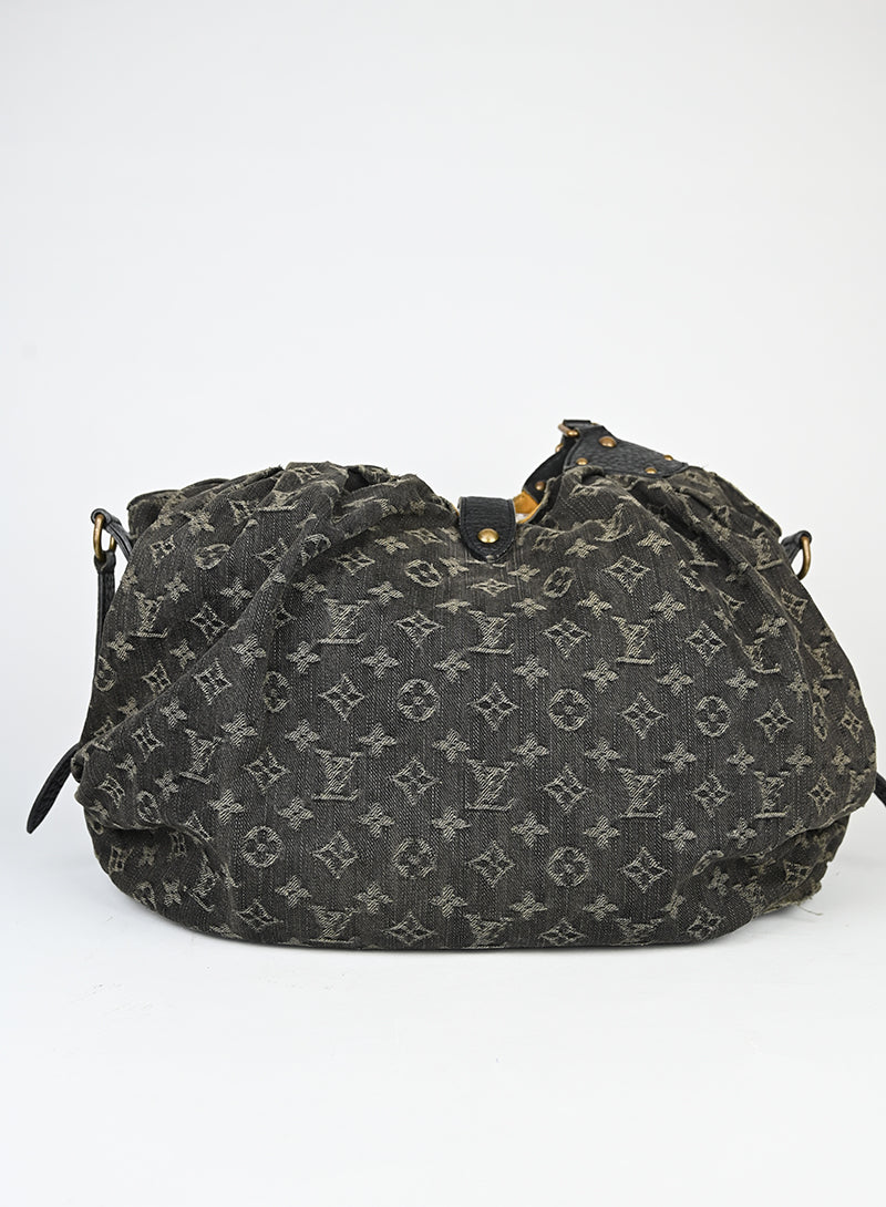 Louis Vuitton Borsa Mahina in denim grigio