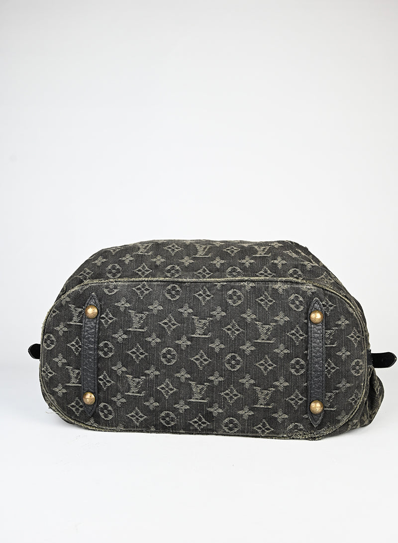 Louis Vuitton Borsa Mahina in denim grigio