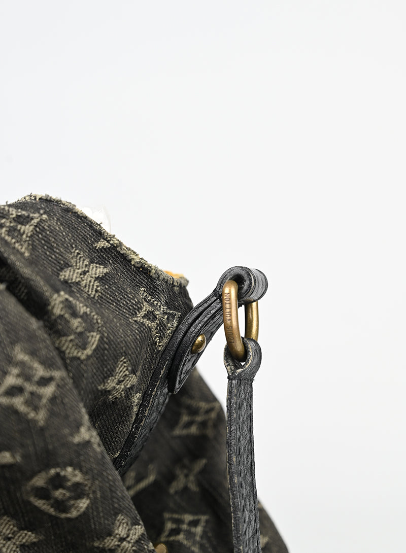 Louis Vuitton Borsa Mahina in denim grigio