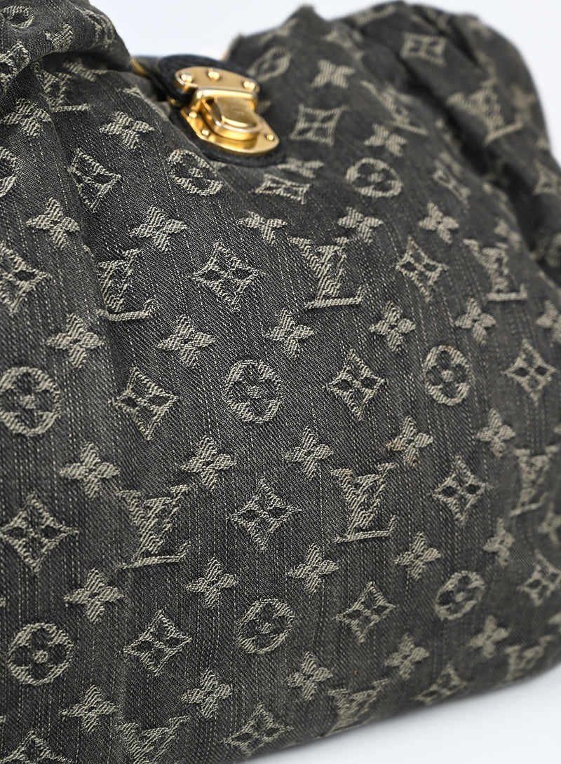 Louis Vuitton Borsa Mahina in denim grigio