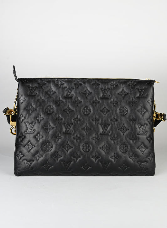 Louis Vuitton Borsa Coussin MM in pelle nera