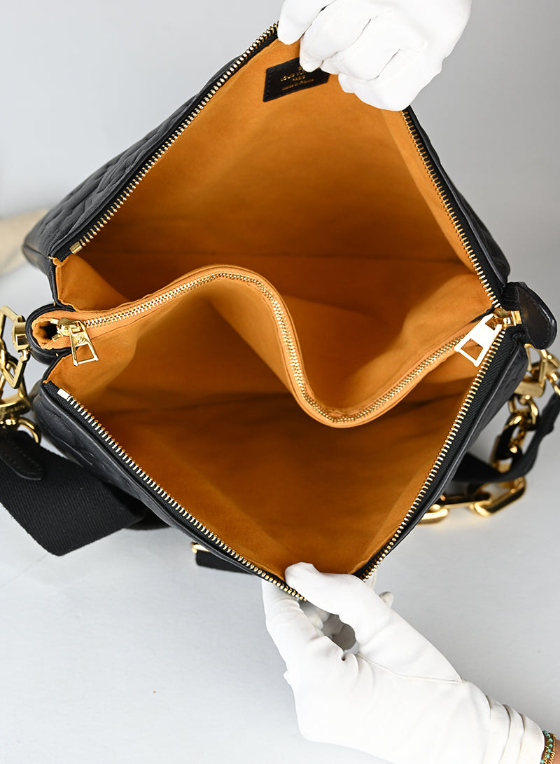 Louis Vuitton Borsa Coussin MM in pelle nera