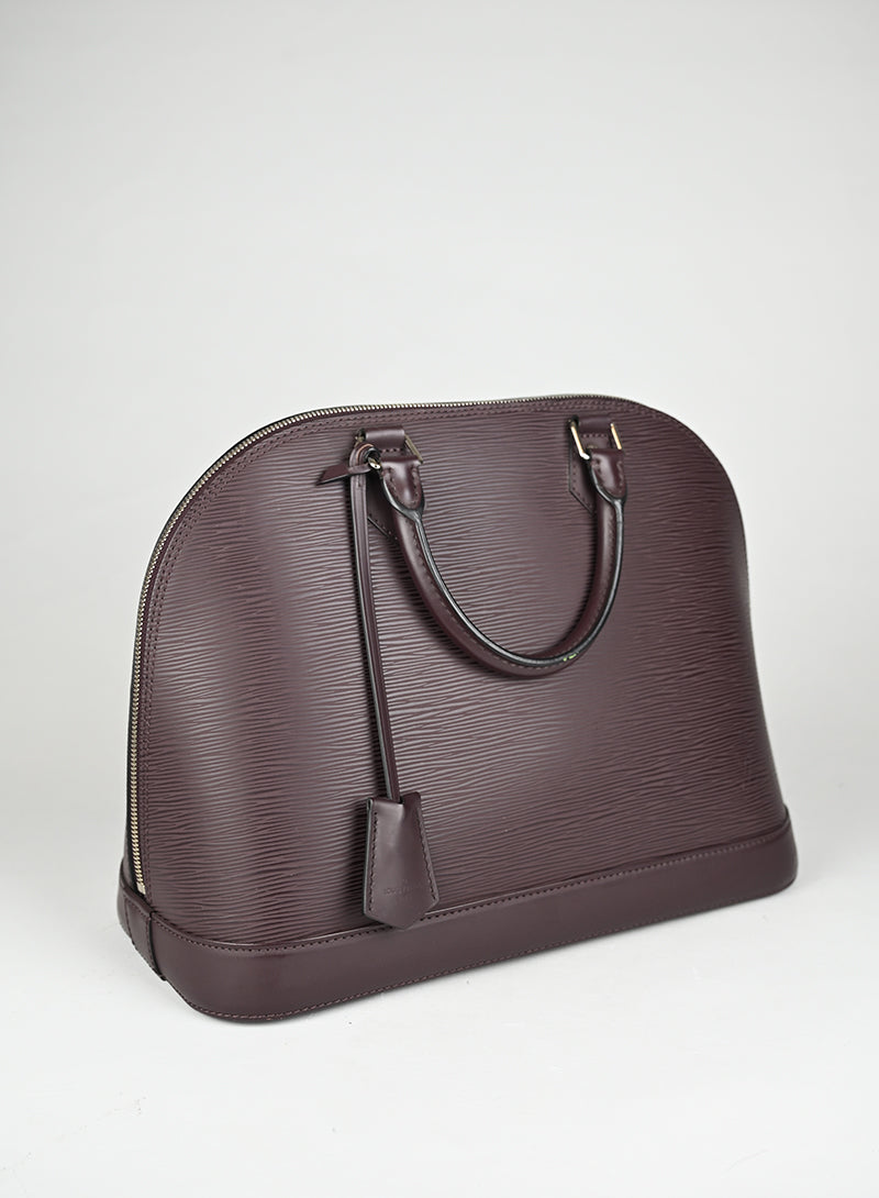 Louis Vuitton Borsa Alma PM Pelle Epi Prugna