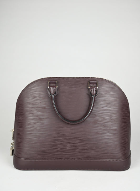 Louis Vuitton Borsa Alma PM Pelle Epi Prugna