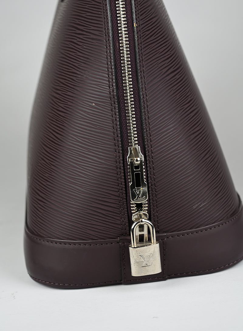 Louis Vuitton Borsa Alma PM Pelle Epi Prugna