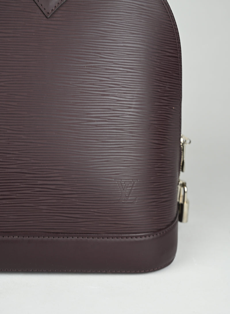 Louis Vuitton Borsa Alma PM Pelle Epi Prugna