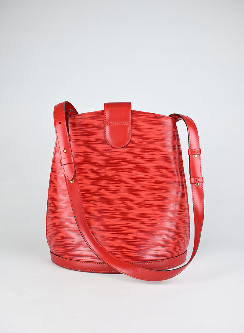 Louis Vuitton Borsa Cluny Pelle Epi Rossa