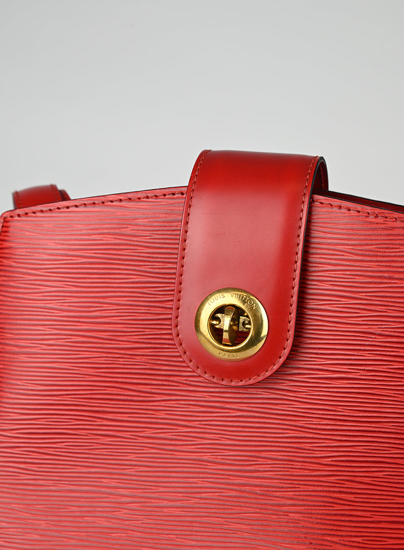 Louis Vuitton Borsa Cluny Pelle Epi Rossa
