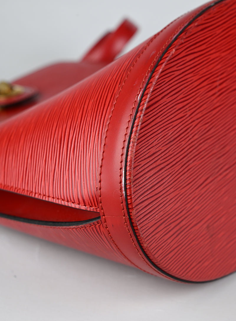 Louis Vuitton Borsa Cluny Pelle Epi Rossa