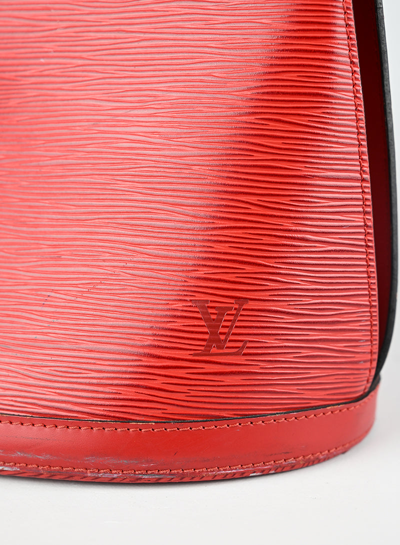 Louis Vuitton Borsa Cluny Pelle Epi Rossa