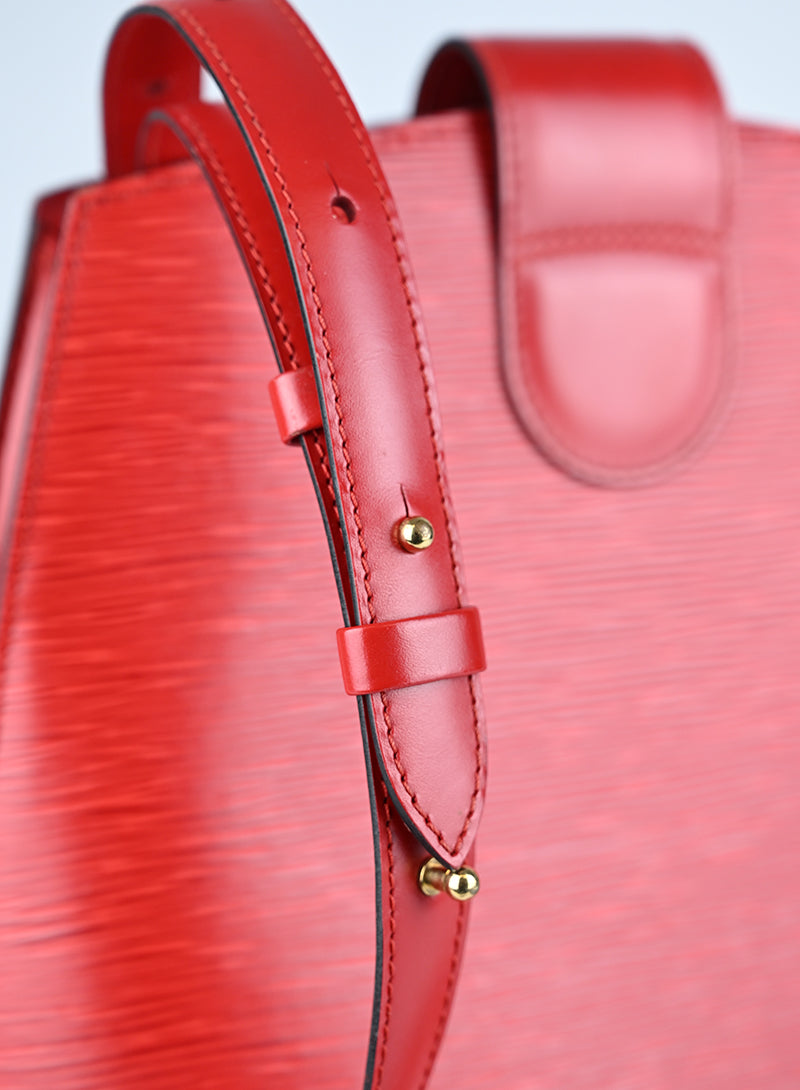 Louis Vuitton Borsa Cluny Pelle Epi Rossa