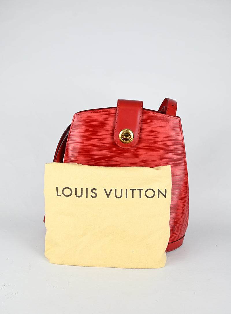 Louis Vuitton Borsa Cluny Pelle Epi Rossa