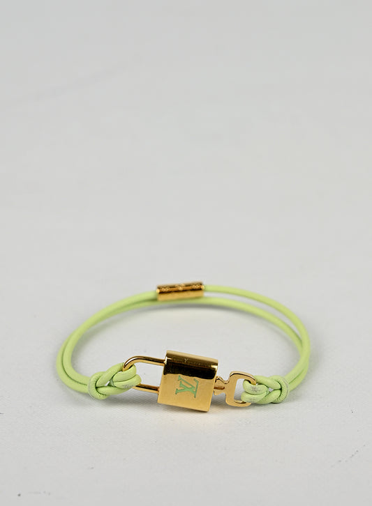 Louis Vuitton Bracciale Padlock Verde Menta