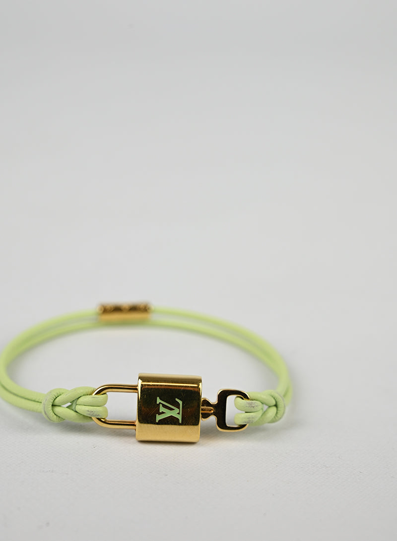 Louis Vuitton Bracciale Padlock Verde Menta