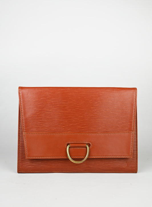 Louis Vuitton Pochette in pelle marrone