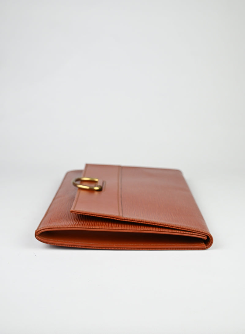 Louis Vuitton Pochette in pelle marrone