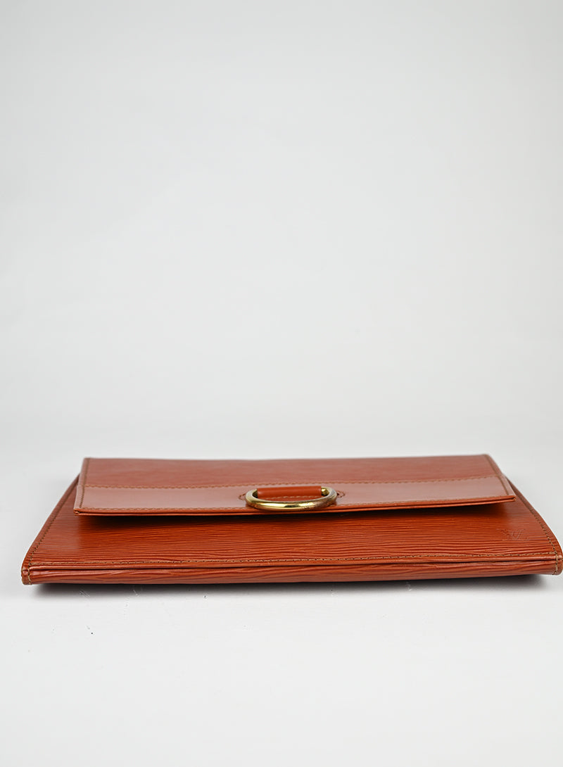 Louis Vuitton Pochette in pelle marrone