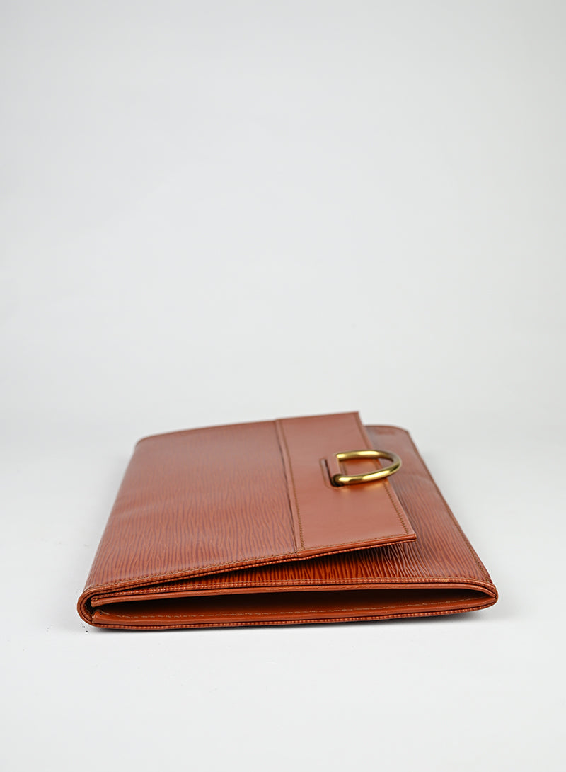 Louis Vuitton Pochette in pelle marrone