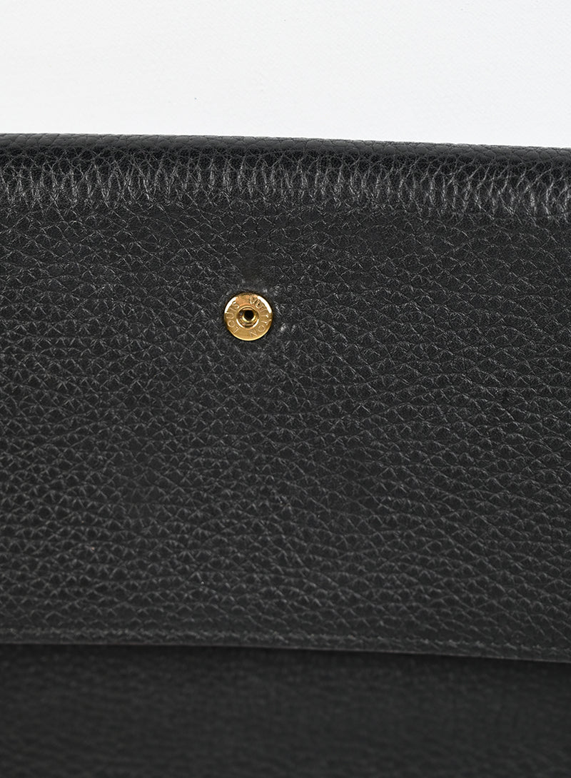 Louis Vuitton Portafogli Capucine in pelle nera