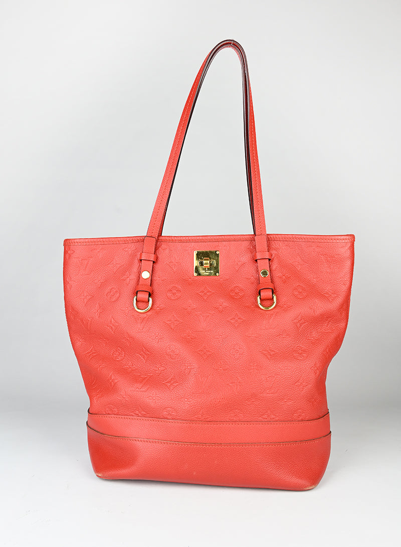Louis Vuitton Shopper Citadine in pelle rossa