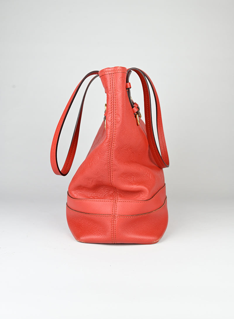 Louis Vuitton Shopper Citadine in pelle rossa