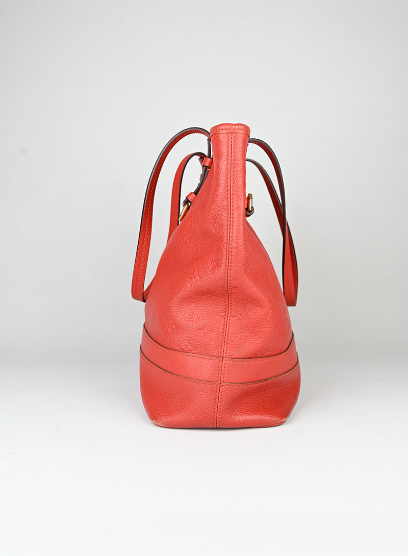 Louis Vuitton Shopper Citadine in pelle rossa