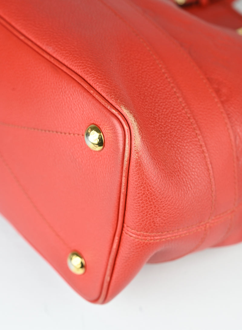 Louis Vuitton Shopper Citadine in pelle rossa