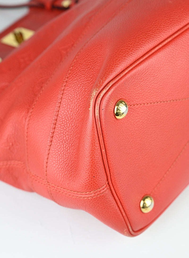Louis Vuitton Shopper Citadine in pelle rossa