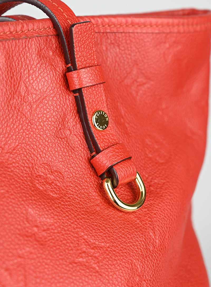 Louis Vuitton Shopper Citadine in pelle rossa