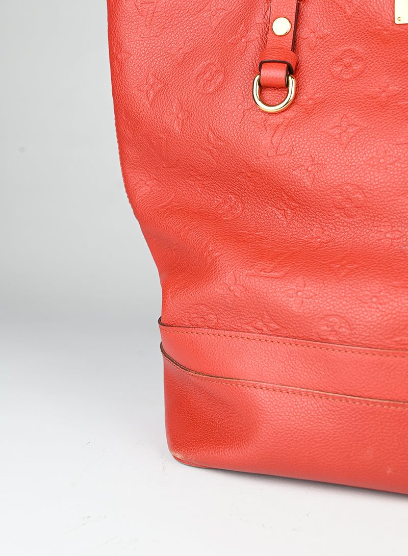 Louis Vuitton Shopper Citadine in pelle rossa
