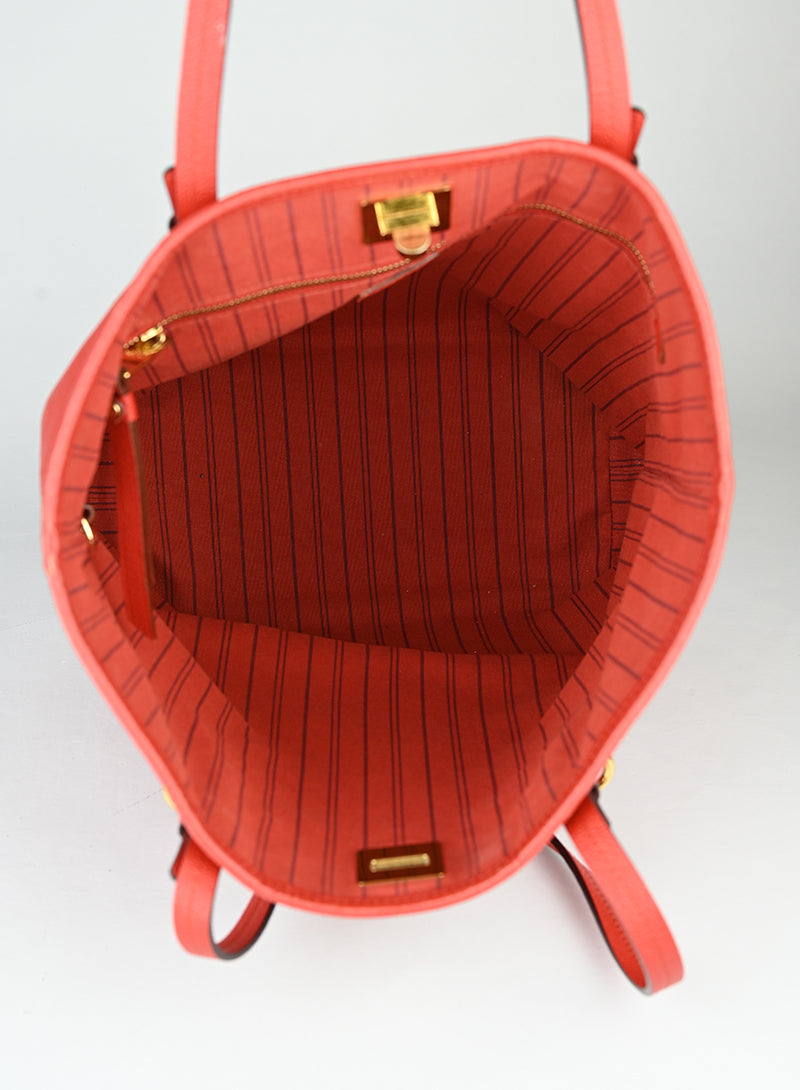 Louis Vuitton Shopper Citadine in pelle rossa