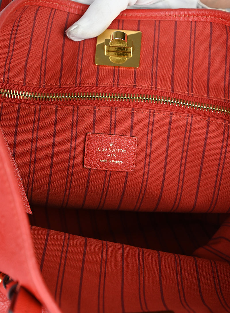 Louis Vuitton Shopper Citadine in pelle rossa