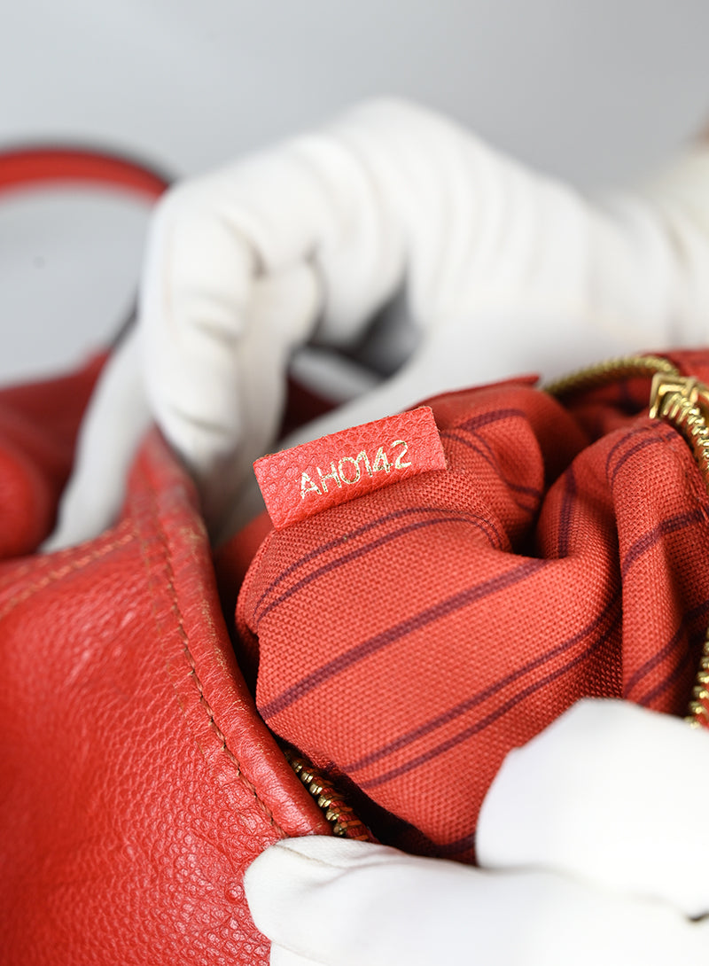 Louis Vuitton Shopper Citadine in pelle rossa