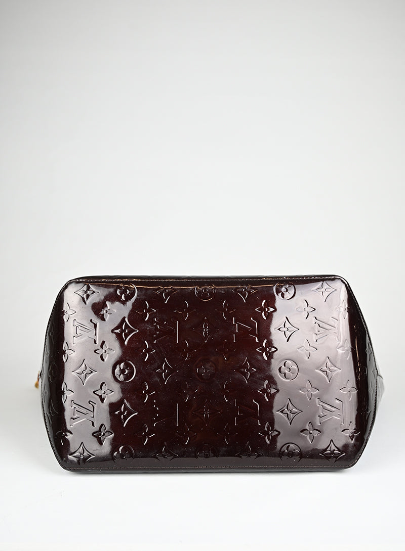 Louis Vuitton Borsa Bellevue Vernice Burgundi