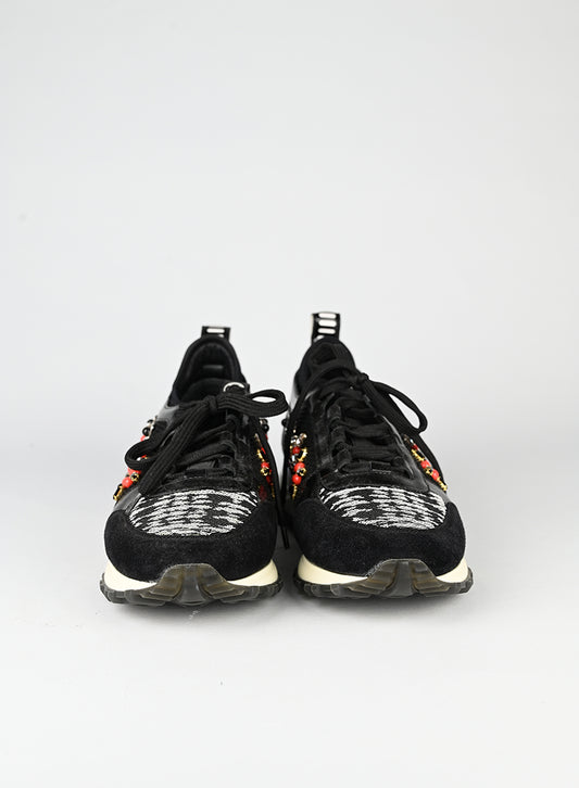 Louis Vuitton Sneakers nere con ricami - N. 37