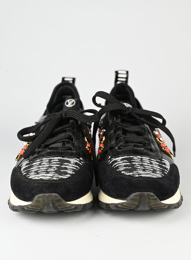 Louis Vuitton Sneakers nere con ricami - N. 37