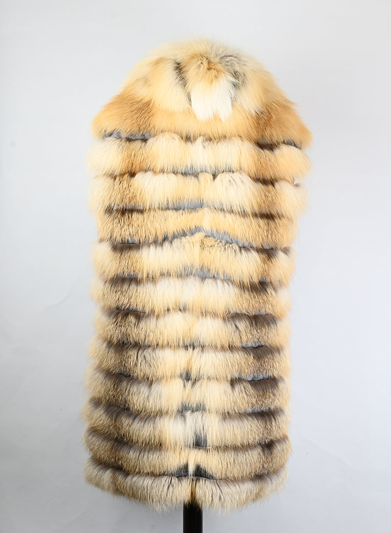 Who*s Who Gilet di pelliccia volpe beige - Tg.